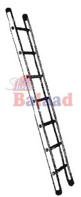 Alu. Pipe Step Wall Mounted Ladder