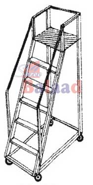 Alu. Trolley Step Ladder